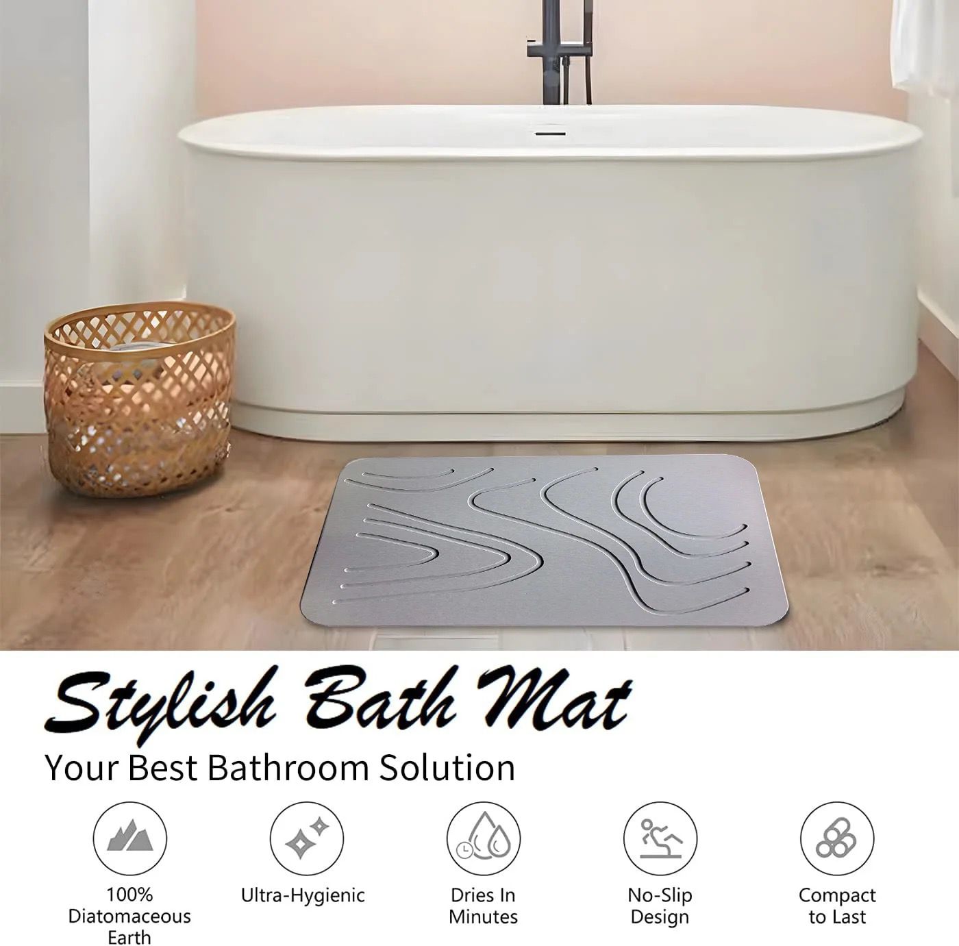 Diatomite Stone Bath mat - Trends and More