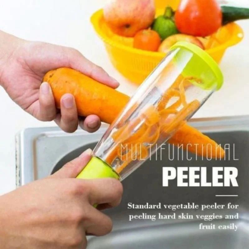 Fruits and Vegetables Peeler with Skin Storage Container - Trends and More