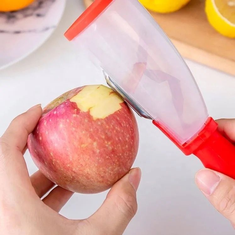 Fruits and Vegetables Peeler with Skin Storage Container - Trends and More